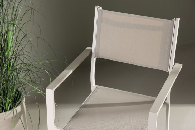 Copacabana – Chaise de salle à manger – Beige – 61 x 88 x 57 cm