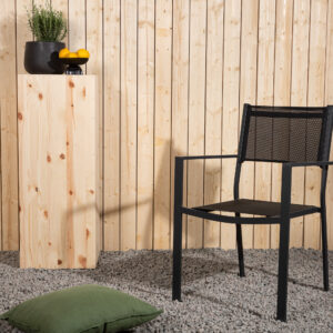 Copacabana – Chaise de salle à manger – Noir – 61 x 88 x 57 cm