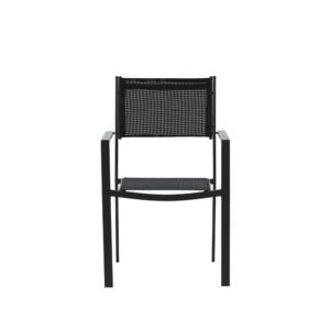 Copacabana – Chaise de salle à manger – Noir – 61 x 88 x 57 cm