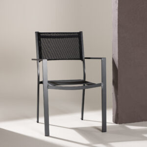 Copacabana – Chaise de salle à manger – Noir – 61 x 88 x 57 cm