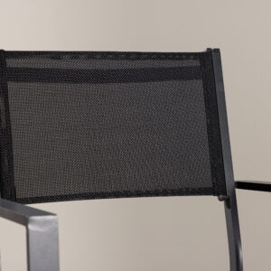 Copacabana – Chaise de salle à manger – Noir – 61 x 88 x 57 cm
