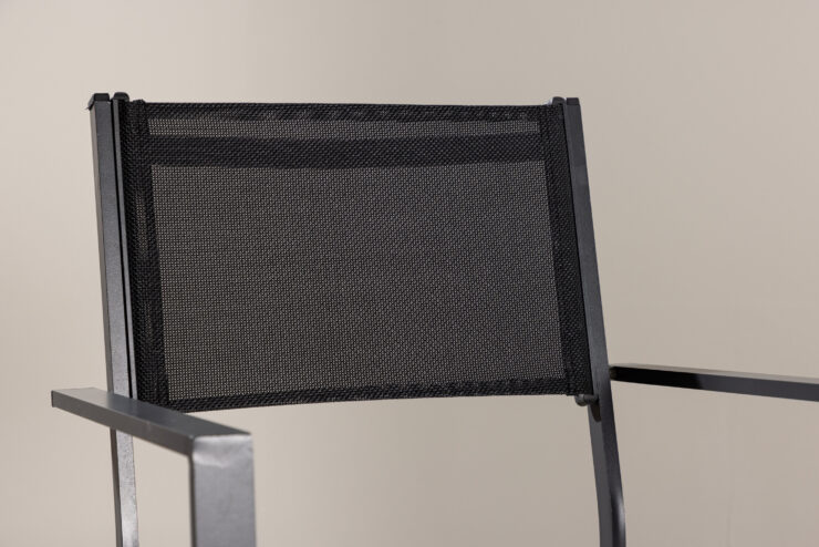 Copacabana – Chaise de salle à manger – Noir – 61 x 88 x 57 cm