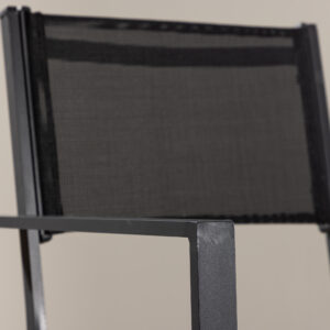 Copacabana – Chaise de salle à manger – Noir – 61 x 88 x 57 cm