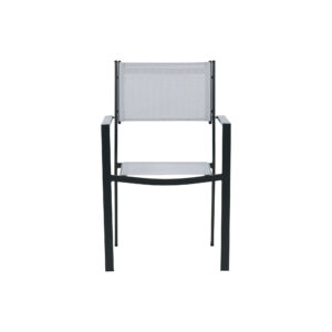 Copacabana – Chaise de salle à manger – Noir, Gris – 61 x 88 x 57 cm