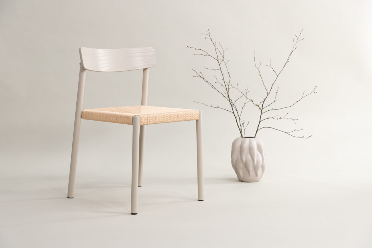 Malmön – Chaise de salle à manger – Beige, Grège – 54 x 79 x 52 cm