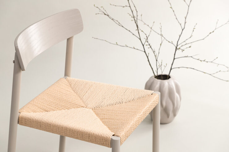 Malmön – Chaise de salle à manger – Beige, Grège – 54 x 79 x 52 cm