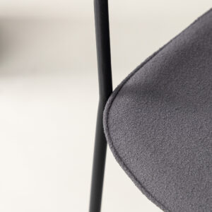 Klädesholmen – Chaise de salle à manger – Noir, Gris foncé – 60 x 80 x 56 cm