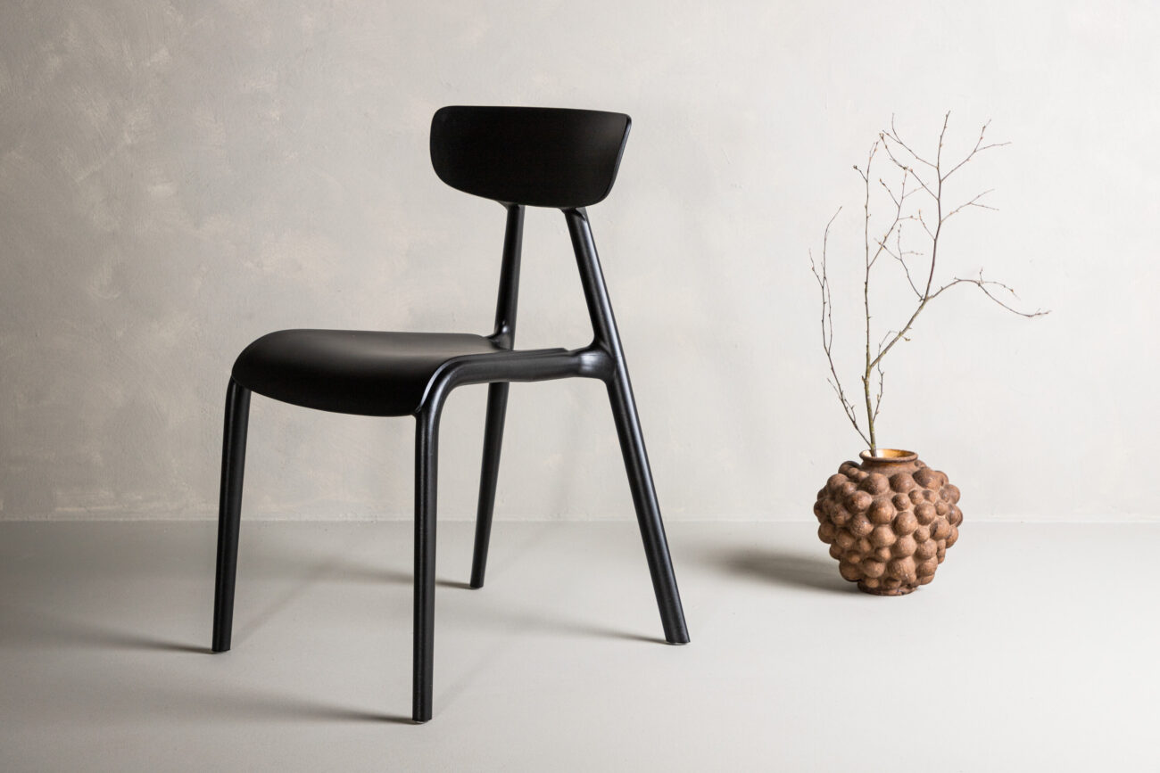 Ursholmen – Chaise de salle à manger – Noir – 54 x 80 x 49 cm