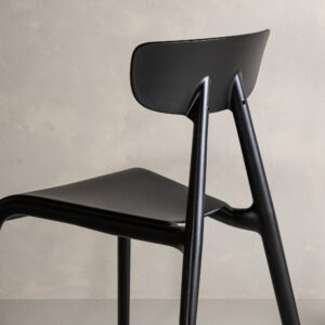 Ursholmen – Chaise de salle à manger – Noir – 54 x 80 x 49 cm