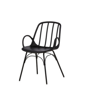 Dyrön – Chaise de salle à manger – Noir – 59 x 81 x 55 cm