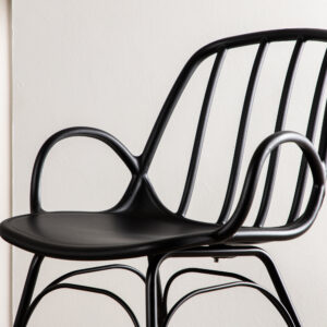 Dyrön – Chaise de salle à manger – Noir – 59 x 81 x 55 cm