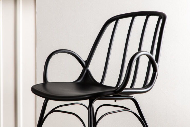 Dyrön – Chaise de salle à manger – Noir – 59 x 81 x 55 cm