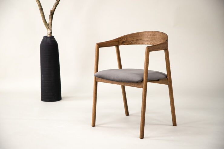 Långön – Chaise de salle à manger – Marron – 56 x 77 x 53 cm