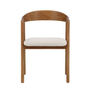 Långön – Chaise de salle à manger – Beige, Marron foncé – 56 x 77 x 53 cm