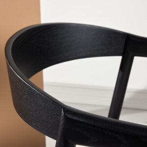 Långön – Chaise de salle à manger – Beige, Noir – 56 x 77 x 53 cm