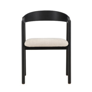 Långön – Chaise de salle à manger – Beige, Noir – 56 x 77 x 53 cm