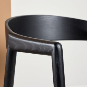 Långön – Chaise de salle à manger – Beige, Noir – 56 x 77 x 53 cm
