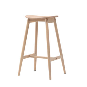 Orust – Chaise de bar – Blanchi – 36 x 77 x 43 cm