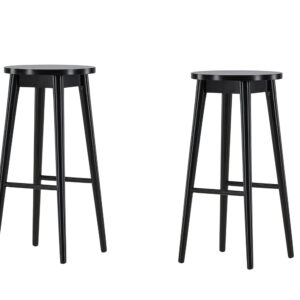 Mollösand – Chaise de bar – Noir – 36 x 75 x 36 cm