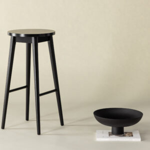 Mollösand – Chaise de bar – Noir – 36 x 75 x 36 cm