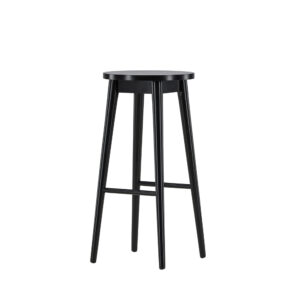 Mollösand – Chaise de bar – Noir – 36 x 75 x 36 cm