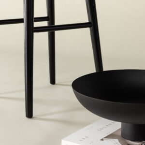 Mollösand – Chaise de bar – Noir – 36 x 75 x 36 cm