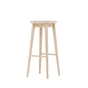 Mollösand – Chaise de bar – Blanchi – 36 x 75 x 36 cm