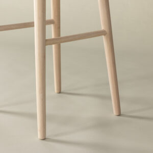 Mollösand – Chaise de bar – Blanchi – 36 x 75 x 36 cm