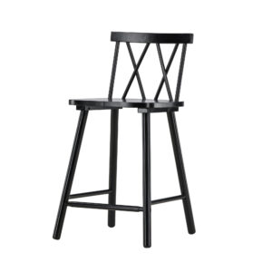 Mollöström – Chaise de bar – Noir – 44 x 90 x 43 cm