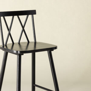 Mollöström – Chaise de bar – Noir – 44 x 90 x 43 cm