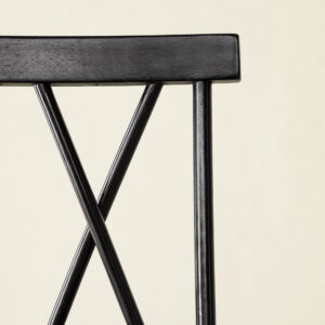 Mollöström – Chaise de bar – Noir – 44 x 90 x 43 cm