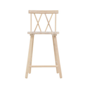 Mollöström – Chaise de bar – Blanchi – 44 x 90 x 43 cm