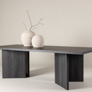 Bassholmen – Table à manger rectangulaire – Noir – 240 x 100 cm