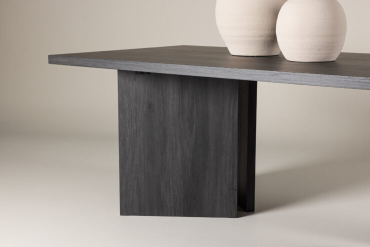 Bassholmen – Table à manger rectangulaire – Noir – 240 x 100 cm