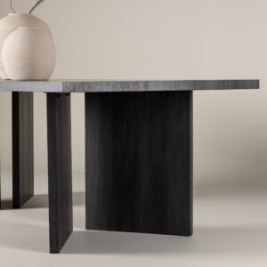 Bassholmen – Table à manger rectangulaire – Noir – 240 x 100 cm