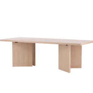 Bassholmen – Table à manger rectangulaire – Blanchi – 240 x 100 cm