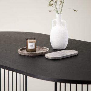 Hamneskär – Table à manger ovale – Noir – 220 x 110 cm