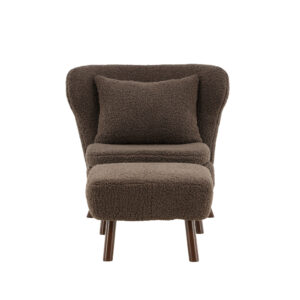 Ryxö – Fauteuil lounge – Marron – 85 x 80 x 61 cm