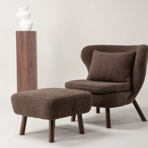 Ryxö – Fauteuil lounge – Marron – 85 x 80 x 61 cm