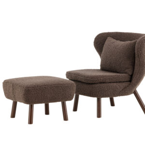 Ryxö – Fauteuil lounge – Marron – 85 x 80 x 61 cm