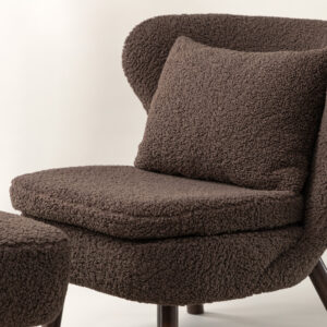 Ryxö – Fauteuil lounge – Marron – 85 x 80 x 61 cm