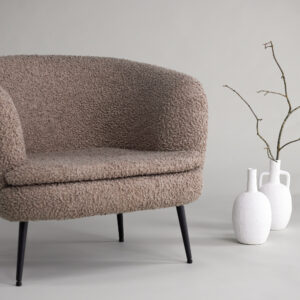 Nordkoster – Armchair – Noir, Beige – 80 x 75 x 81 cm