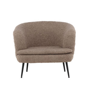 Nordkoster – Armchair – Noir, Beige – 80 x 75 x 81 cm