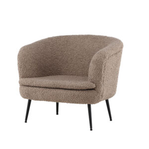Nordkoster – Armchair – Noir, Beige – 80 x 75 x 81 cm