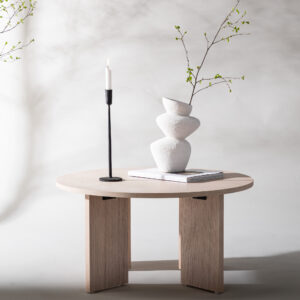 Askerön – Table basse – Blanchi – ⌀80 cm