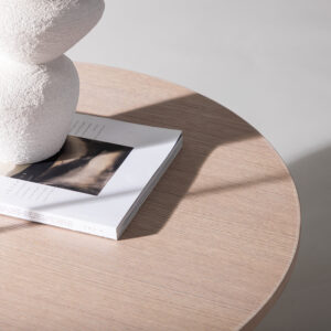 Askerön – Table basse – Blanchi – ⌀80 cm