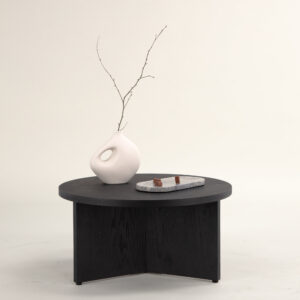 Saltö – Table basse – Noir – ⌀85 cm