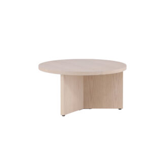 Saltö – Table basse – Blanchi – ⌀85 cm
