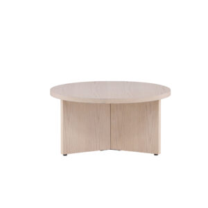 Saltö – Table basse – Blanchi – ⌀85 cm