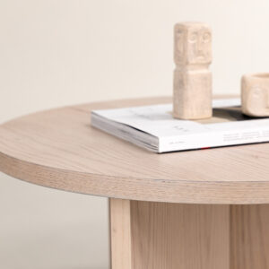 Saltö – Table basse – Blanchi – ⌀85 cm